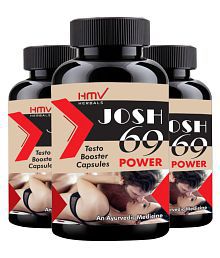 HMV Herbals JOSH 69 Power Testo Booster Herbal Capsule 90 no.s Pack of 3