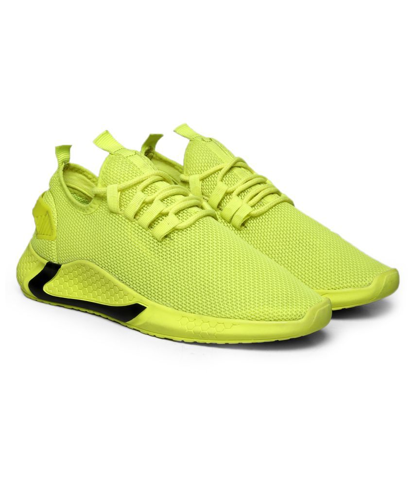 green workout shoes