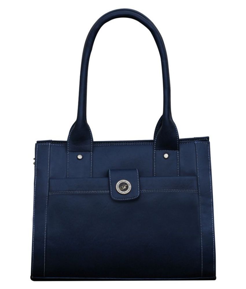     			Fostelo Blue Faux Leather Shoulder Bag