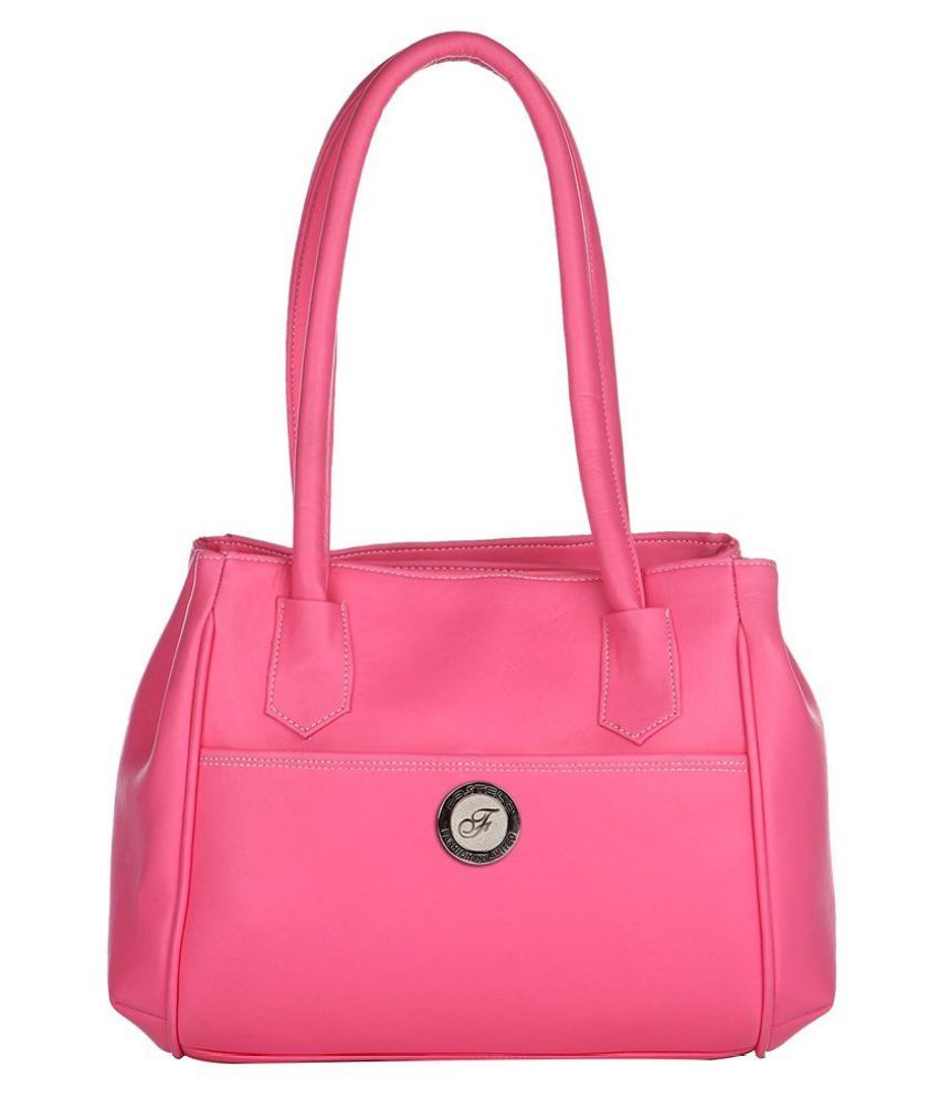Fostelo Pink Faux Leather Shoulder Bag Buy Fostelo Pink Faux Leather