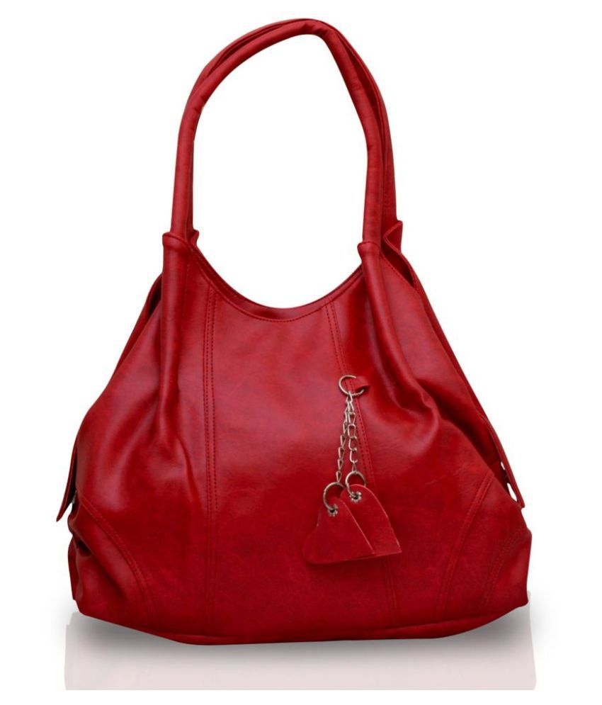    			Fostelo -   Red Faux Leather Shoulder Bag