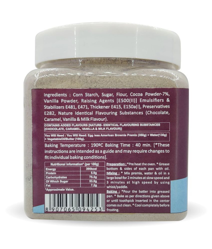 PURAMIO Eggless American Brownie Premix , 350 g Buy PURAMIO Eggless
