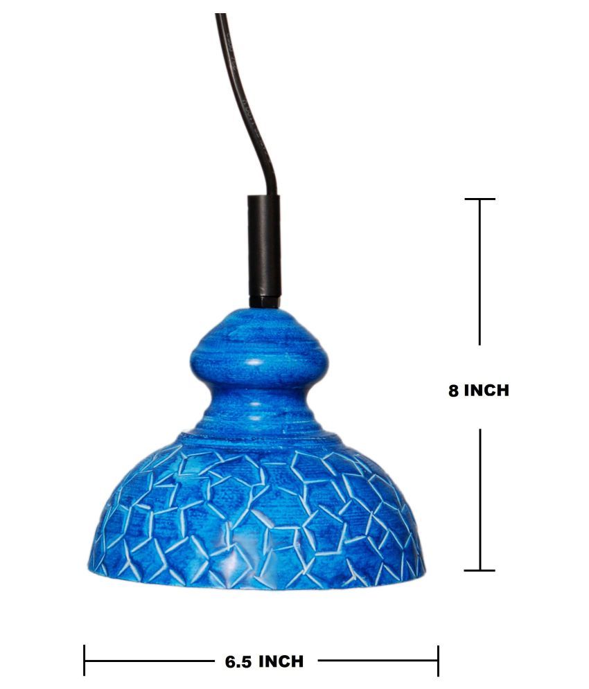 A & H ENTERPRISES Iron Geometrical Design Pendant Blue Pack of 1 Buy