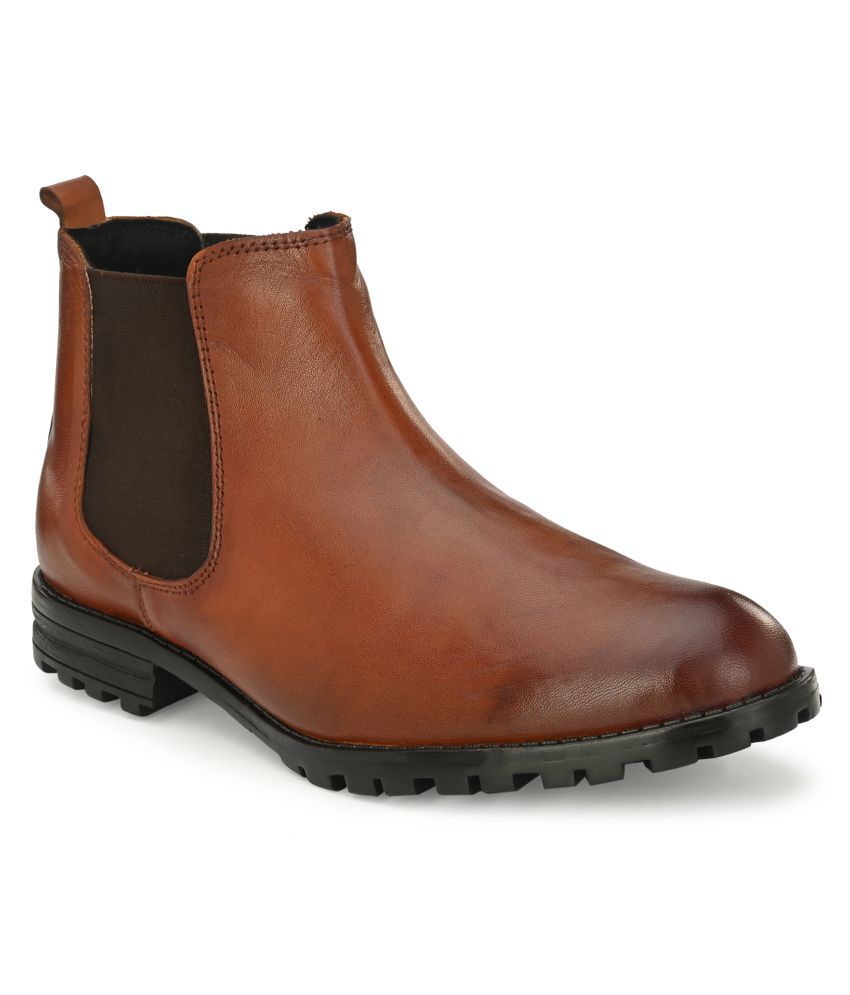 new look tan chelsea boots