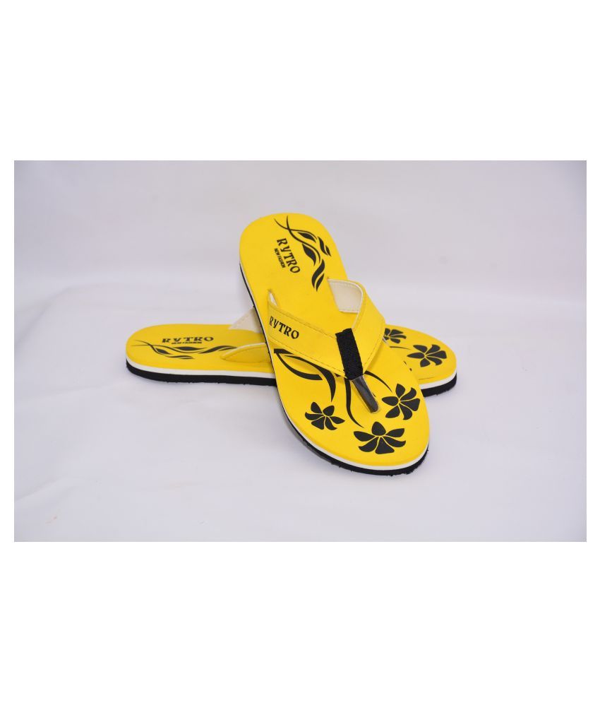 Rytro women Yellow Slippers Price in India Buy Rytro women Yellow