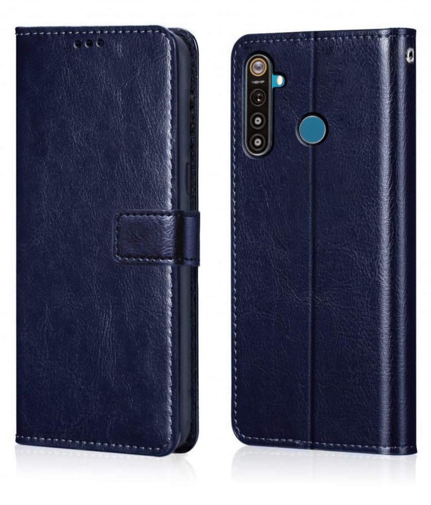     			Xiaomi Redmi Note 8 Flip Cover by NBOX - Blue Viewing Stand and pocket