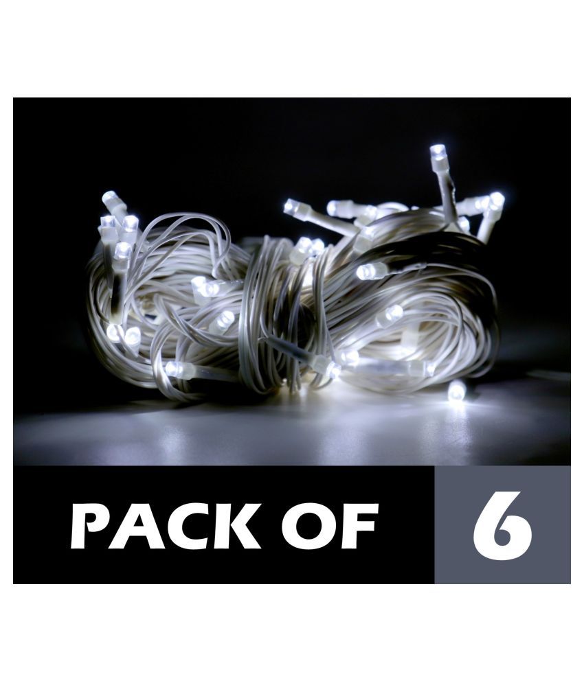     			Mprow - White 11Mtr String Light (Pack of 6)