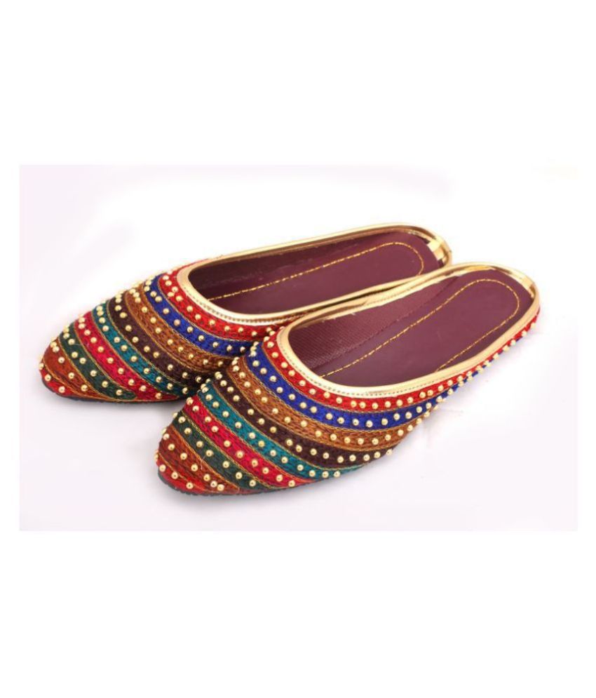     			Apratim Multi Color Ethnic Footwear