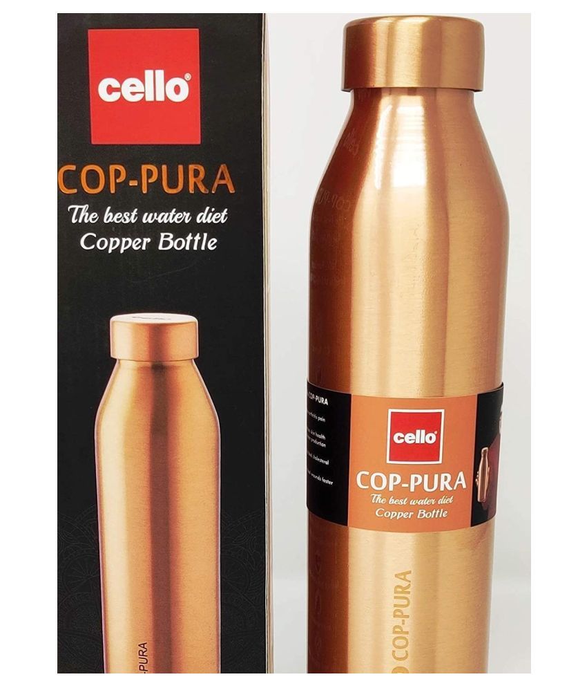 Cello Cop-Pura Moksha Copper 1000 mL Copper Water Bottle