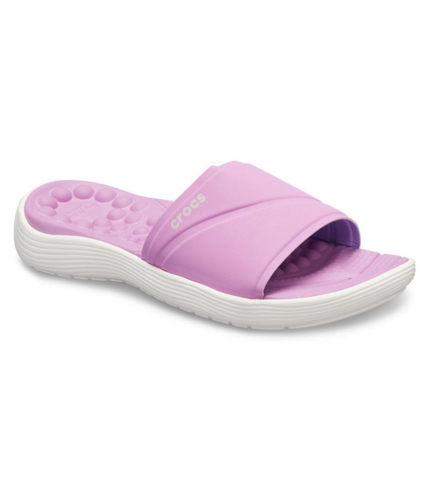 purple slides women's