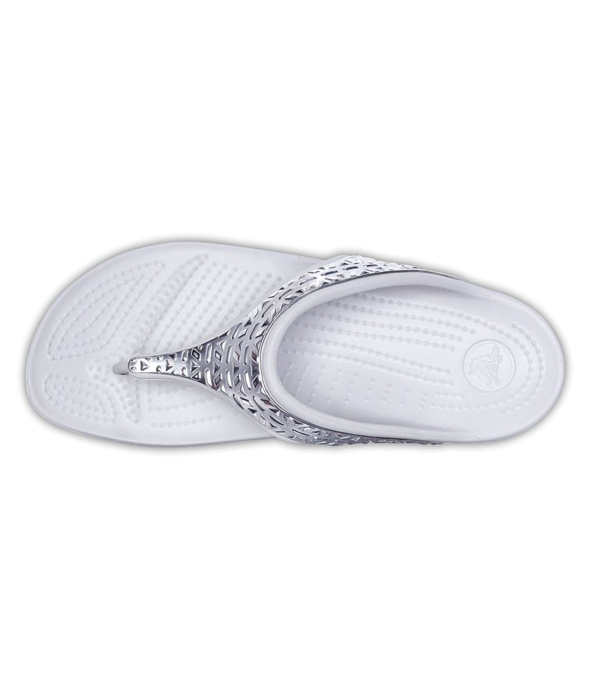 crocs white slippers price