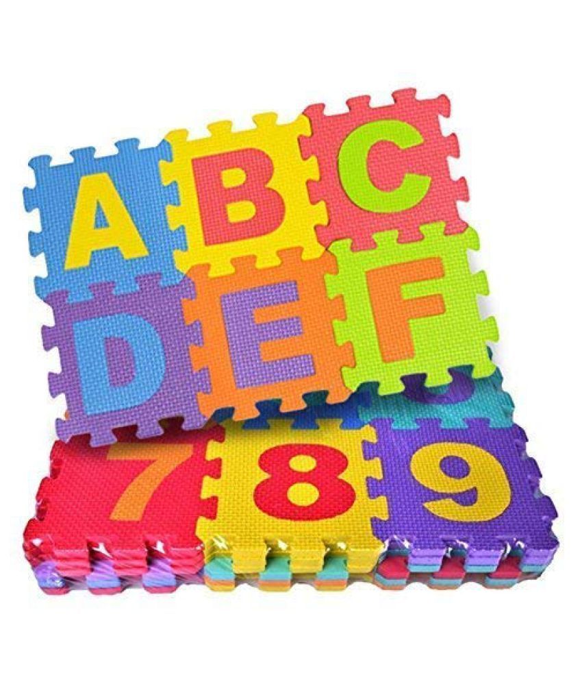 Jumbo Global 36 Pieces Alphabet Floor mats for Kids, Puzzle Foam Mat