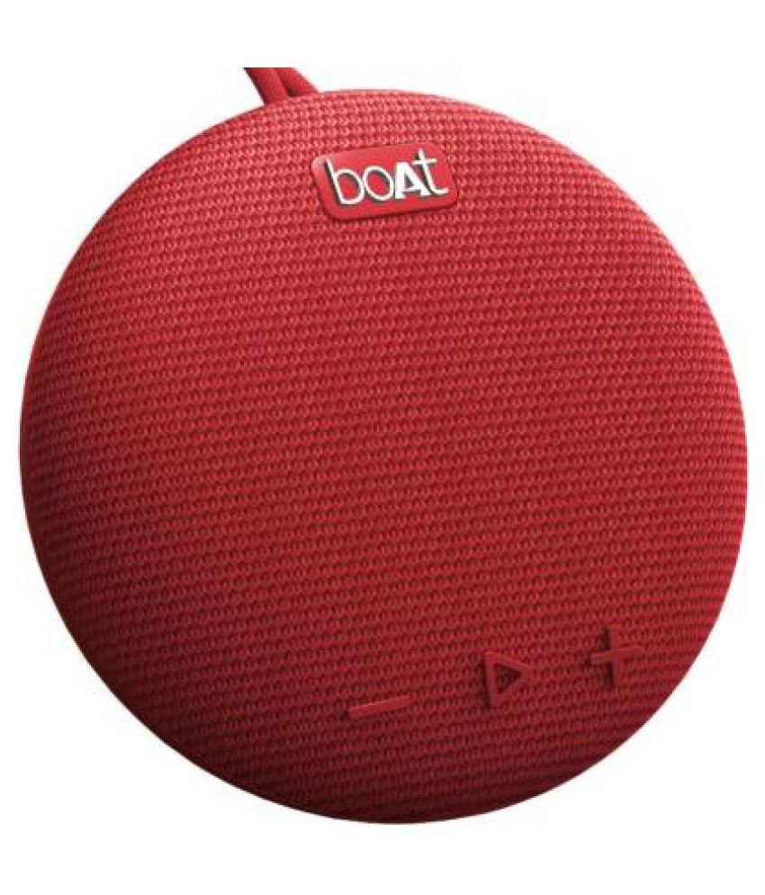 boAt Stone 190 5 W Portable Wireless Speaker with IPX7 Water Resistance, Bluetooth v5.0 and Integrated Controls (Red)