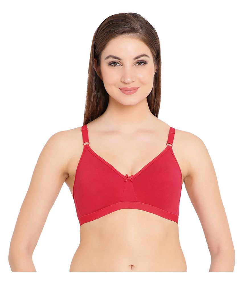     			Clovia Cotton Women's T-Shirt Bra ( Red )