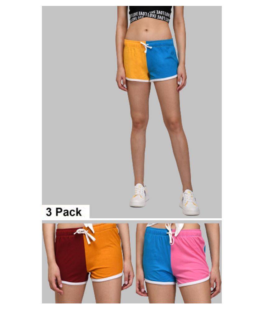 Buy kotty Cotton Hot Pants - Multi Color Online at Best Prices in India ...
