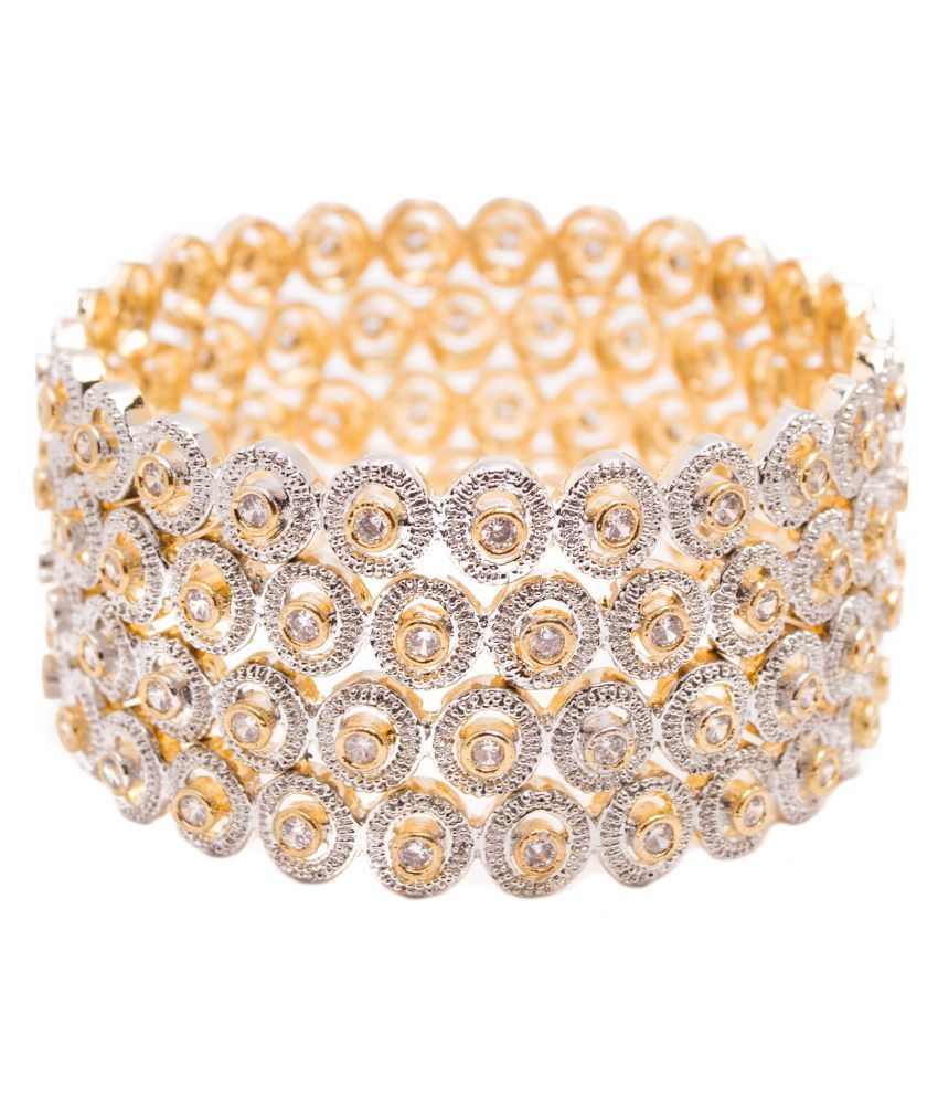 Manikya Traditional Bengali Bangles Copper with 24ct Gold Plated (No