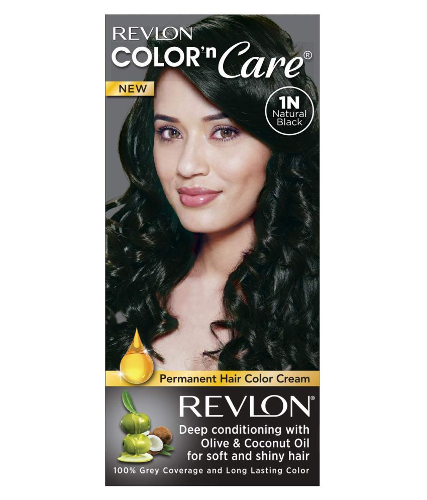 Revlon Color N Care Cream For Women, Natural Black Permanent Hair Color