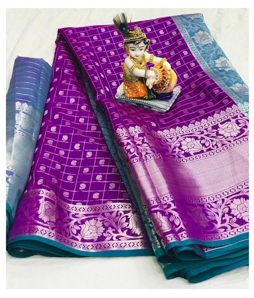 purple cotton sarees