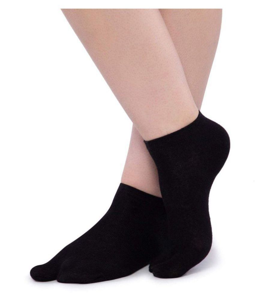 Next2Skin Women's Low Ankle Length Thumb Cotton Socks - Pack of 3 Pairs ...