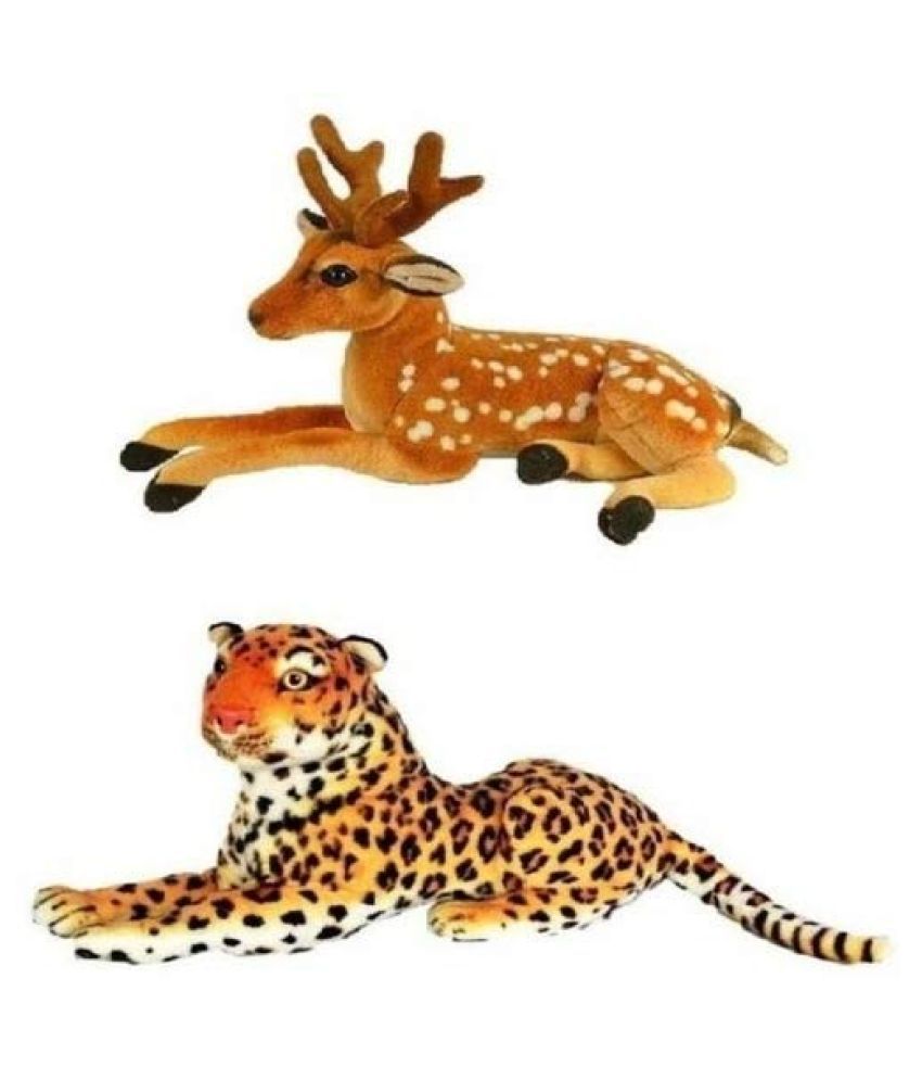 Soft Animal Toy for Kids/Birthday Gift/Boy/Girl Combo of Cheetah and