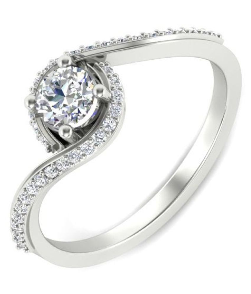 925 Sterling Silver Rings with 36 Piece's of 0.01 CT & Single Piece of 0.05 CT 100 Natural