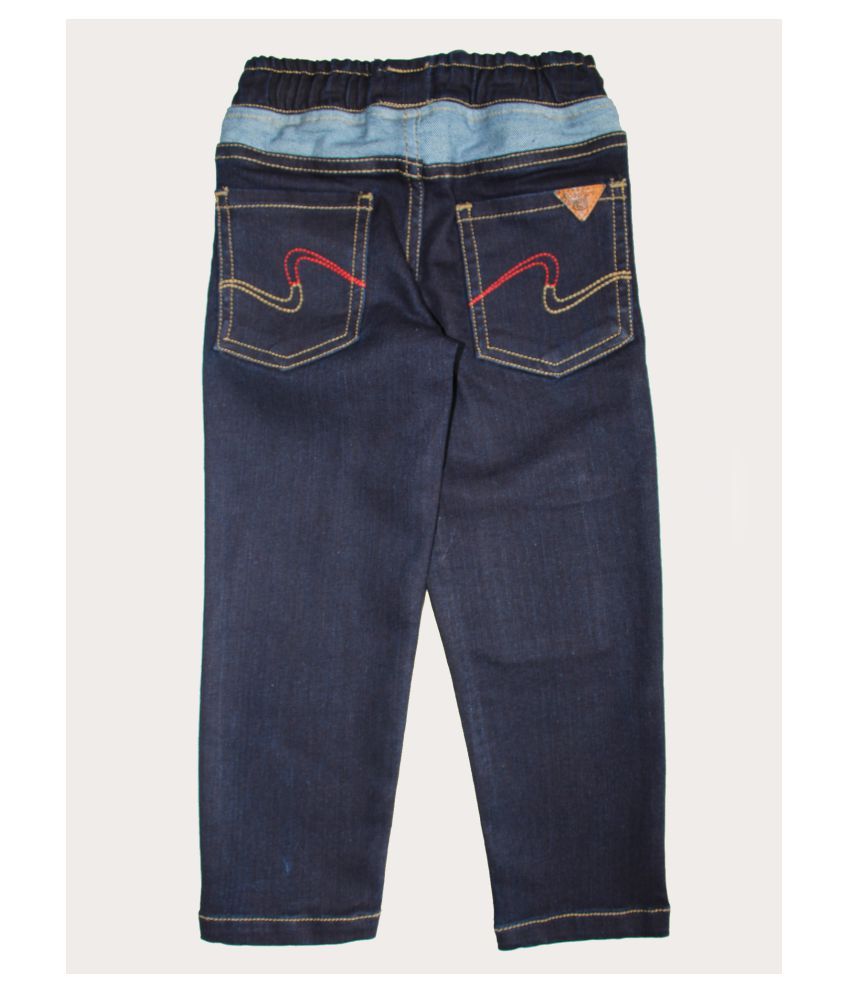 Boy's Fashion Reverse Yoke Denim Pant With Patch Damage Buy Boy's