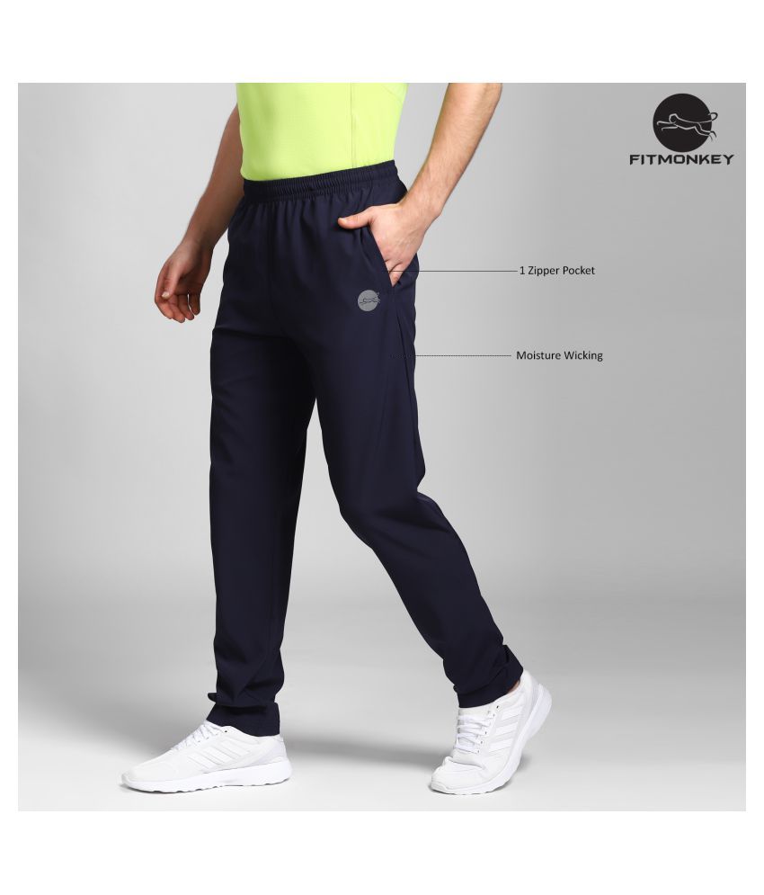 navy polyester pants