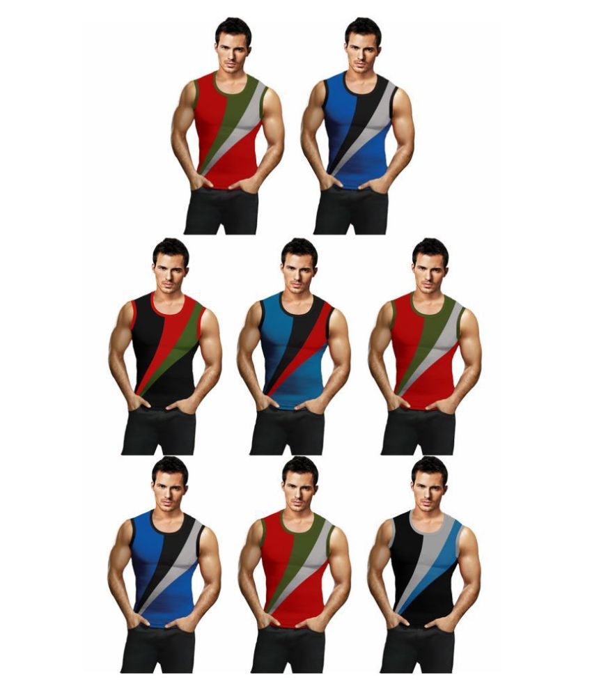     			Rupa Frontline Multi Sleeveless Vests Pack of 8