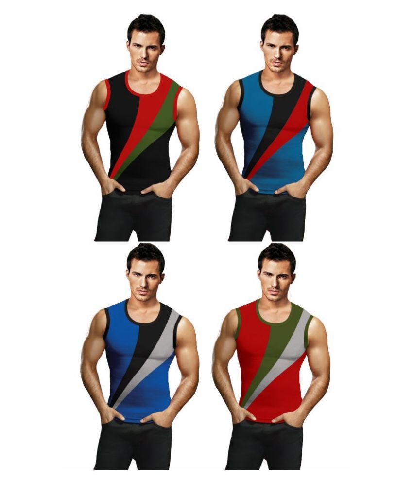     			Rupa Frontline Multi Sleeveless Vests Pack of 4