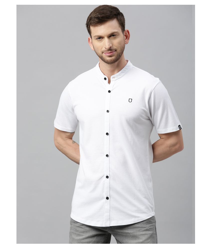     			Urbano Fashion 100 Percent Cotton White Shirt