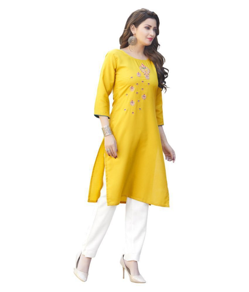 zankhi hosiery Green Cotton Blend Straight Kurti Buy zankhi hosiery