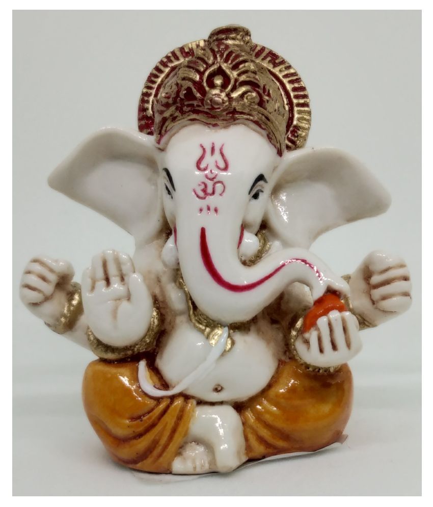 Earth GANESH STATUE Resin Ganesha Idol 6 x 4 cms Pack of 1: Buy Earth ...
