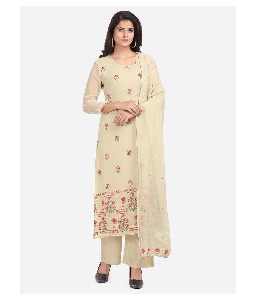 georgette unstitched dress material