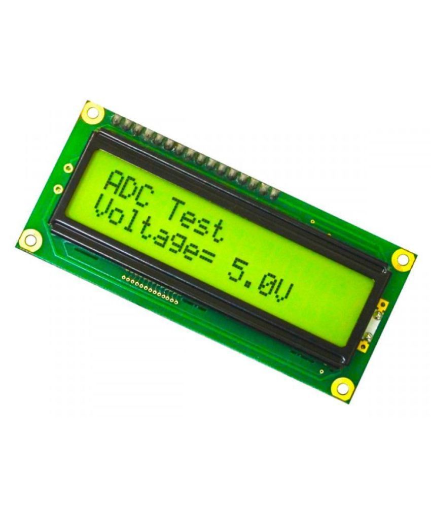 Lcd 16x2 Alphanumeric Display Jhd162a With Green Yellow Backlight For 8051 Avr Arduino Pic 1515