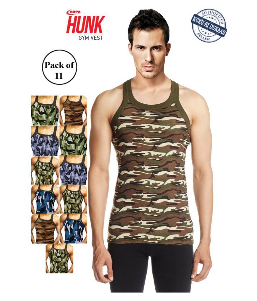     			Rupa Hunk Multi Sleeveless Vests Pack of 11