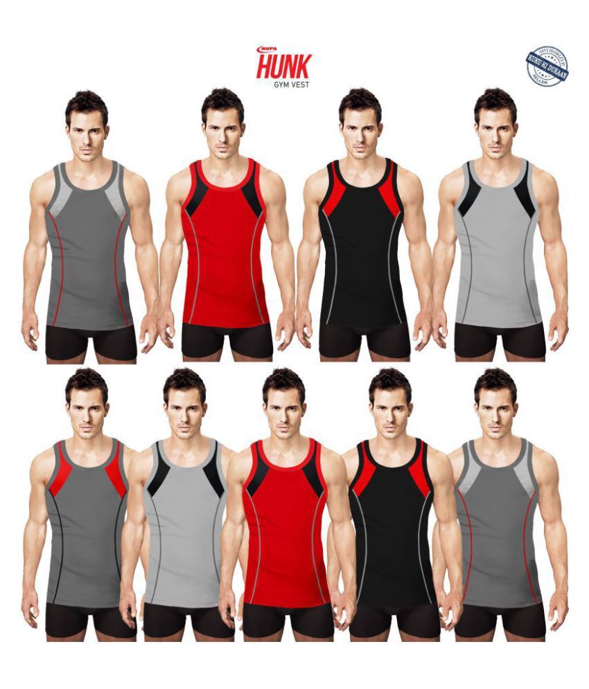     			Rupa Hunk Multi Sleeveless Vests Pack of 9