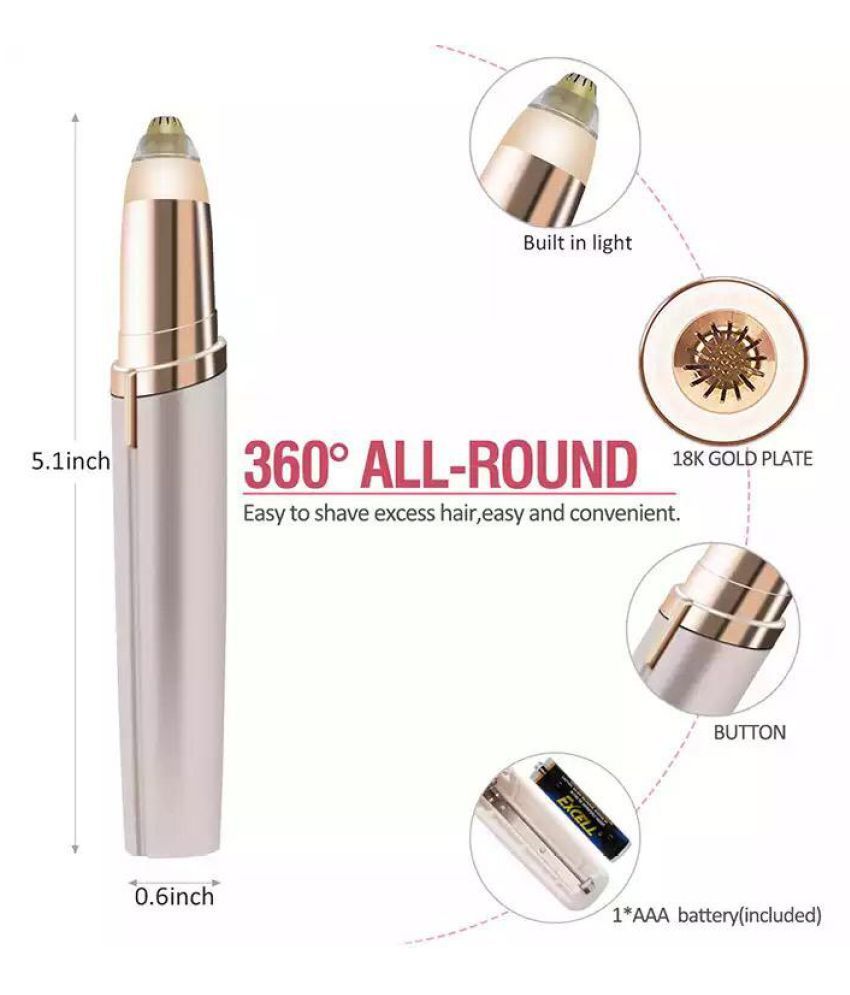 BEAUMAC EYEBROW TRIMMER WITH MINI HAIR STRAIGHTNER Brow Eyebrow Kit