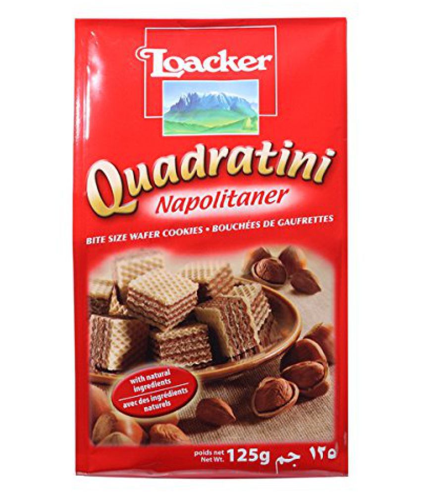 Loacker Napolitaner Wafer Biscuits 125 gm: Buy Loacker ...