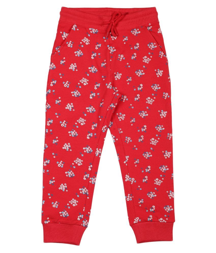 womens red jogger set