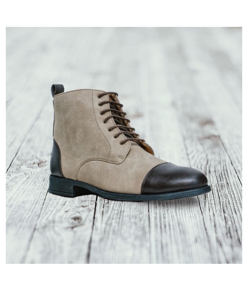 vegan beige boots