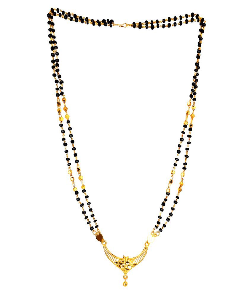     			H M PRODUCT - Golden Mangalsutra ( Pack of 1 )