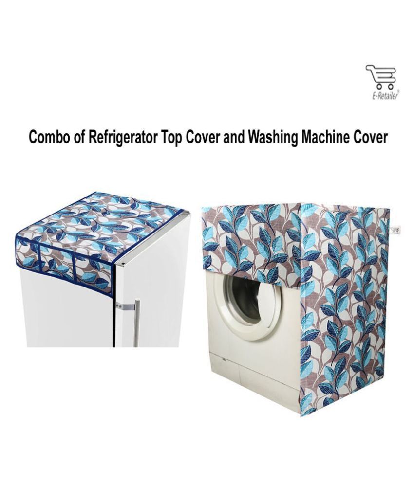     			E-Retailer Set of 2 Poly-Cotton Multi Fridge Top Cover