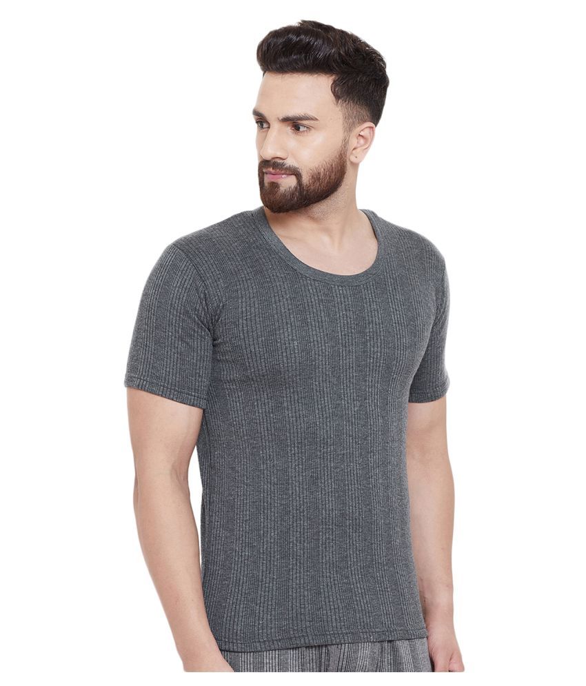 dark grey thermal shirt