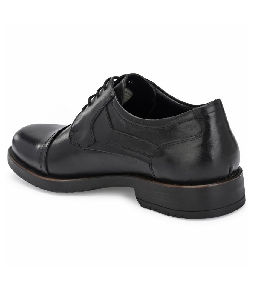 Carlo Romano Office Genuine Leather Black Formal Shoes Price in India ...