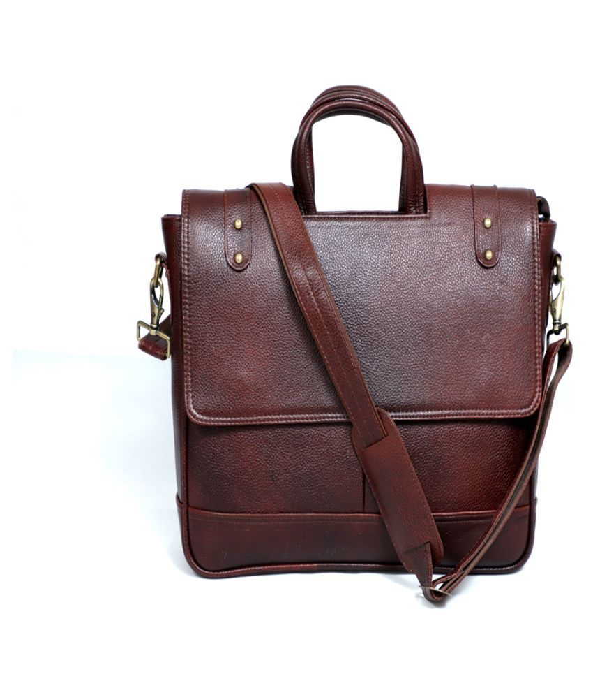 hub leather office bags