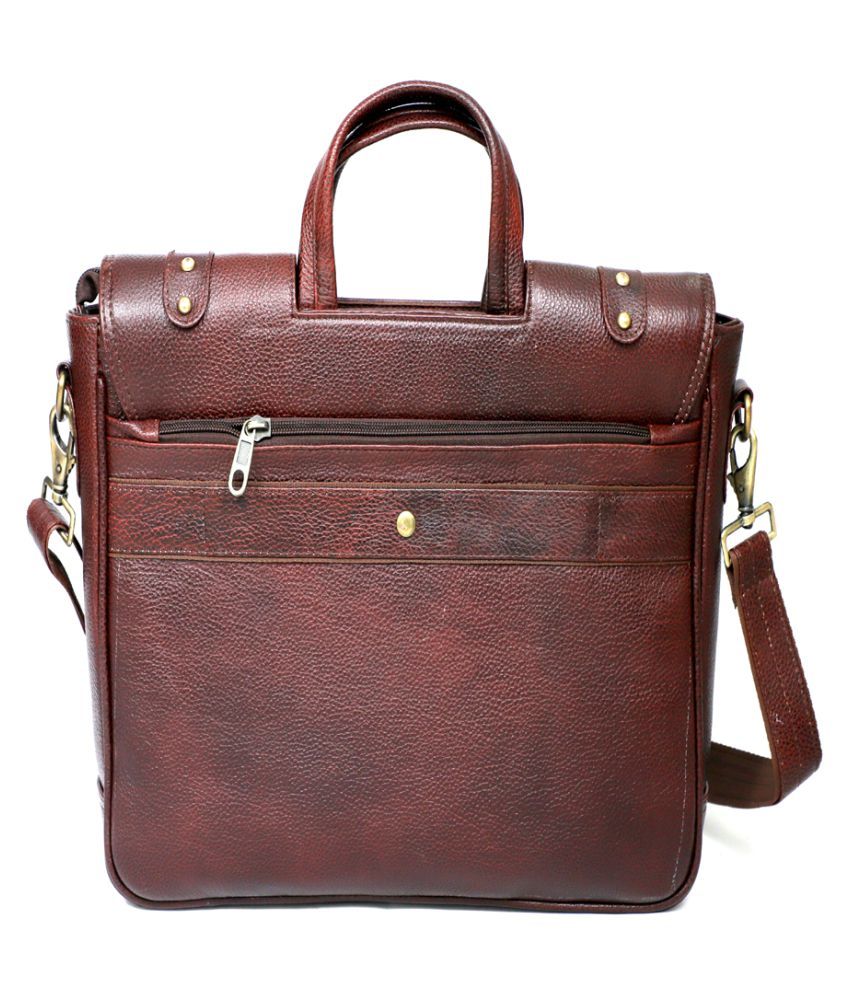 hub leather office bags