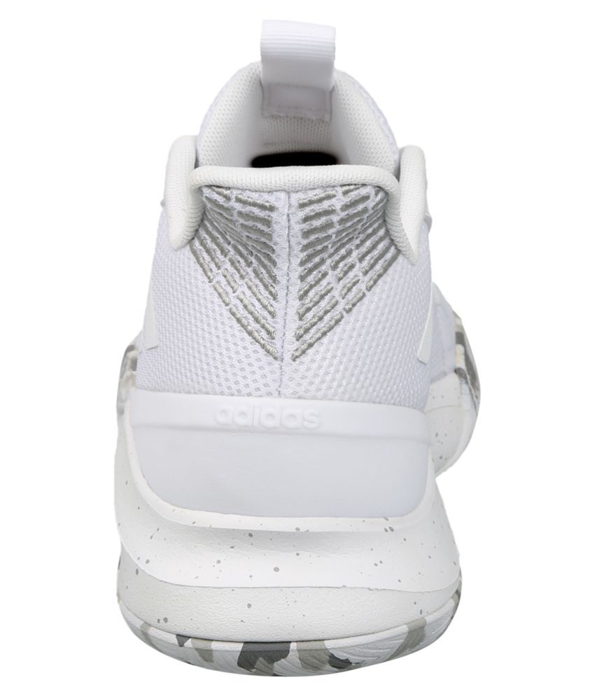 adidas white mens basketball shoes