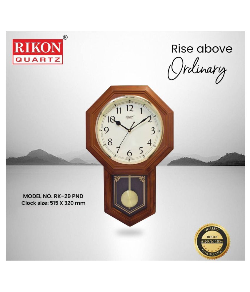 RIKON Circular Analog Wall Clock DDT29 ( 33 x 54 cm ) Buy RIKON
