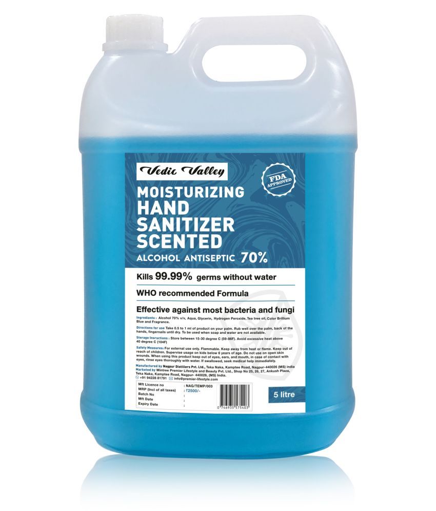 Mintree Blue 70 ALCOHOL Hand Sanitizer 5000 mL Pack of 1 Buy Mintree