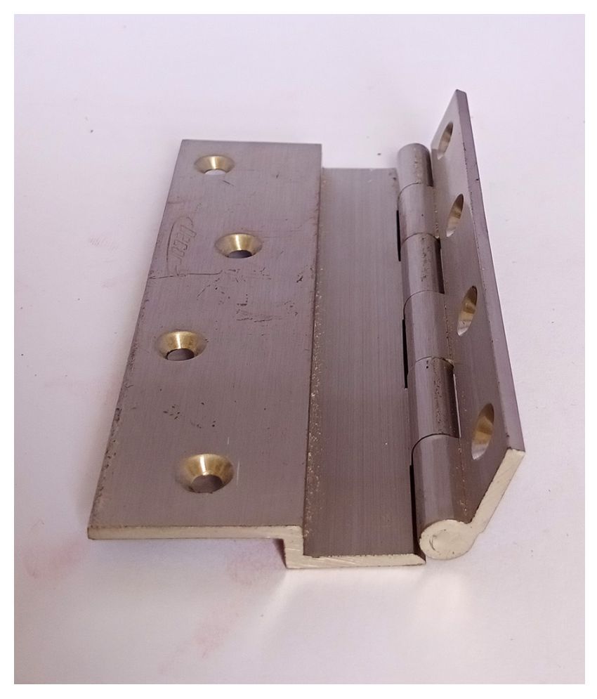 Buy Brass Step Hinges (2 Pcs) Silver (4 inch) Online at Low Price in